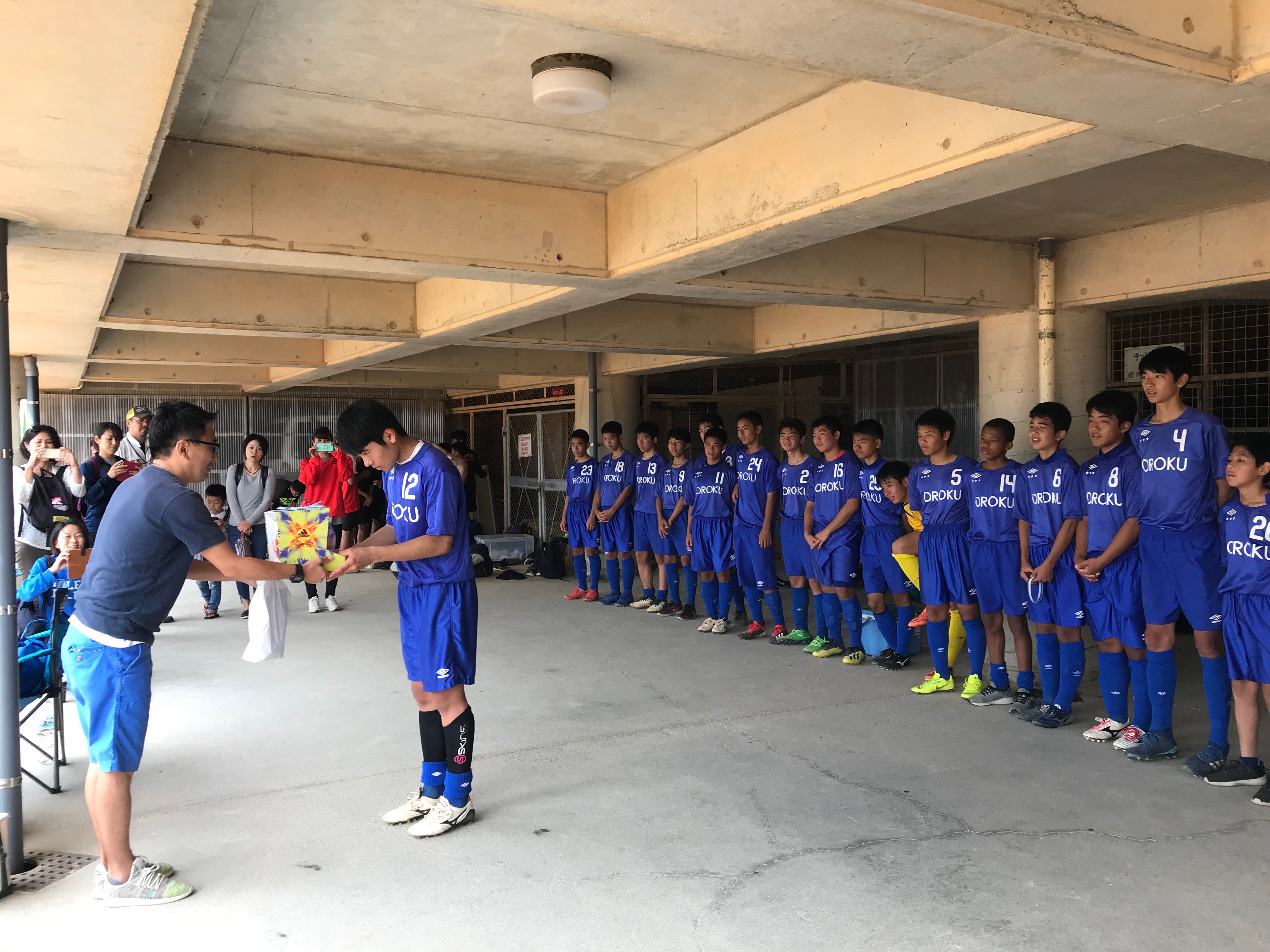 中学校サッカー部、九州大会出場!