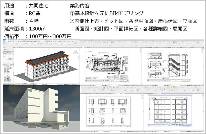 BIMモデル作成 100万円/棟～