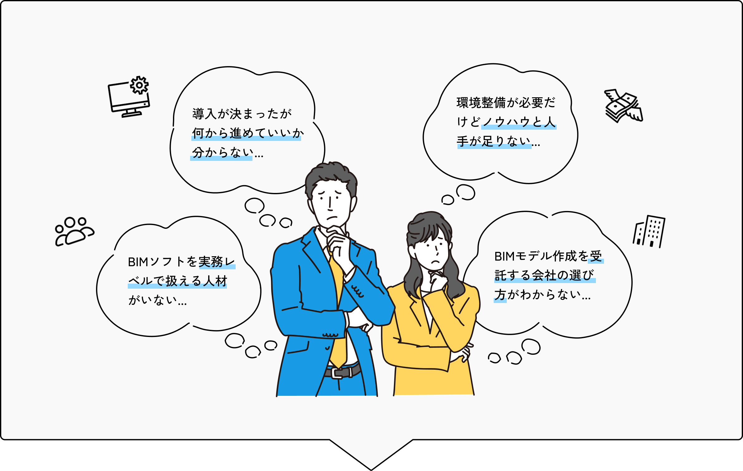 業界・業務フローに合わせたBIM導入と活用を支援